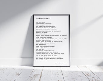 Poster, Declaration of Love to Life, How to be an Artist, SARK, Susan Ariel Rainbow Kennedy, retro font, no return