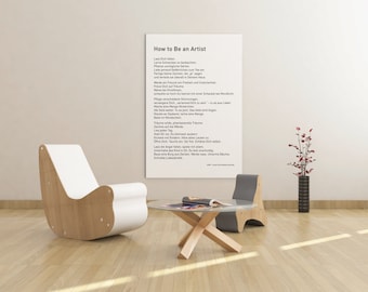 Poster, Declaration of Love to Life, How to be an Artist, SARK, Susan Ariel Rainbow Kennedy, Grotesque Font, No Return