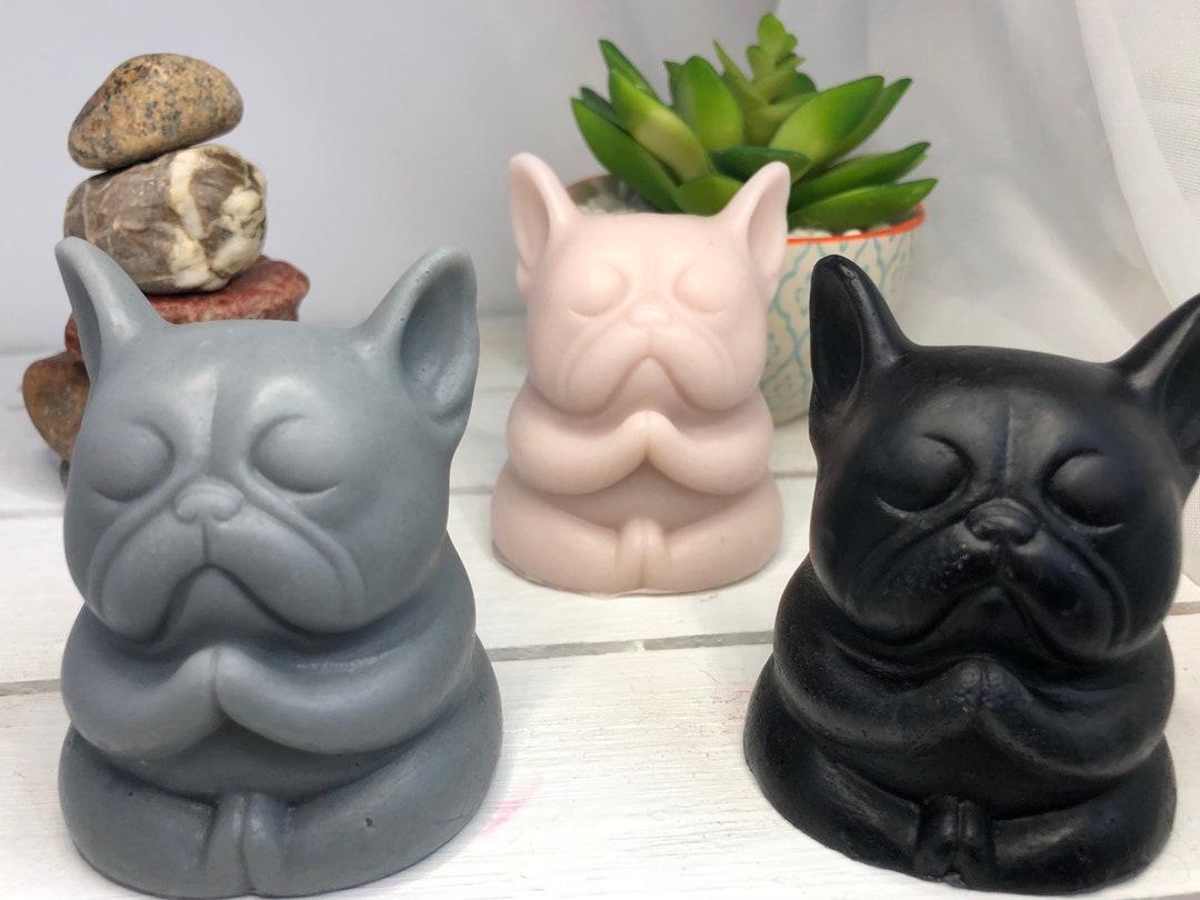 French Bulldog Soap , Zen Frenchie, Buddha Frenchie, Yoga Frenchie