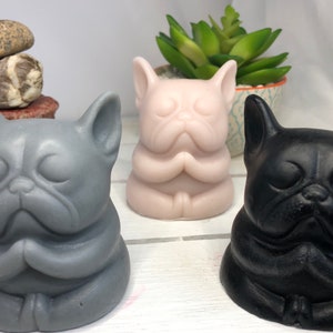 French Bulldog Soap , Zen Frenchie, Buddha Frenchie, Yoga frenchie, meditating, praying , French Bulldog mom and lover, Gift, home decor