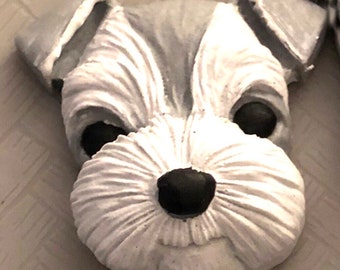 Schnauzer soap set, 2 cute Schnauzer soaps, Great  gift idea for the Schnauzer lover, owner, mom, and Dog lover