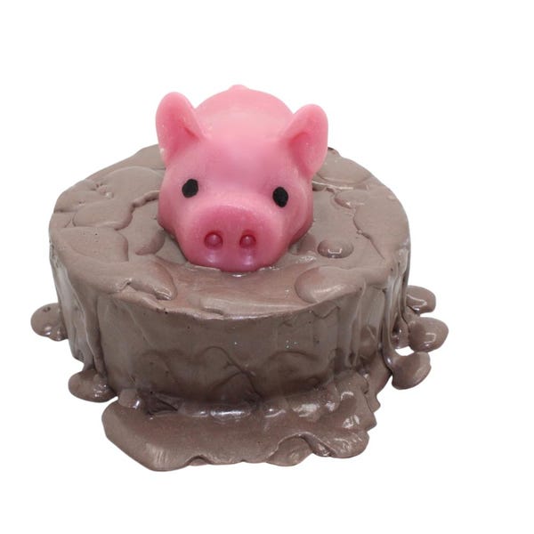 Pig In Mud Soap, handcrafted soap, Farm animal Theme gift, Piggy home decor, Homestead, FFA buyer, 4H, Baby shower, Birthday, cute fun kids