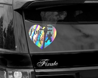 Lineman vinyl sticker decal electric power pole linewife car truck suv window