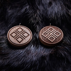 Mokosz | Mother Earth | Pendant | Slavic Amulet | Ancient Symbol | Lucky Charm | Wooden Charm |