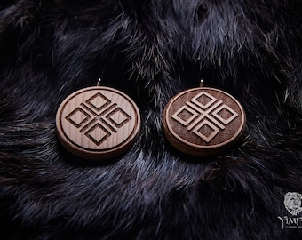 Mokosz | Mother Earth | Pendant | Slavic Amulet | Ancient Symbol | Lucky Charm | Wooden Charm |