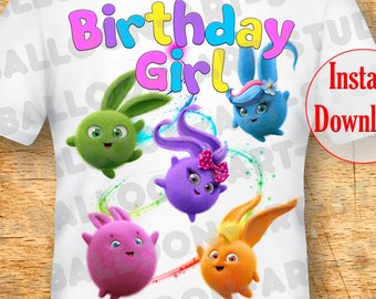 Birthday Girl Shirt Pj Masks Iron On Transfer Diy Shirt For Etsy