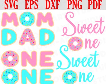 Download Sweet One Svg Donut Sweet One Svg Donut Svg Donut One Svg ...