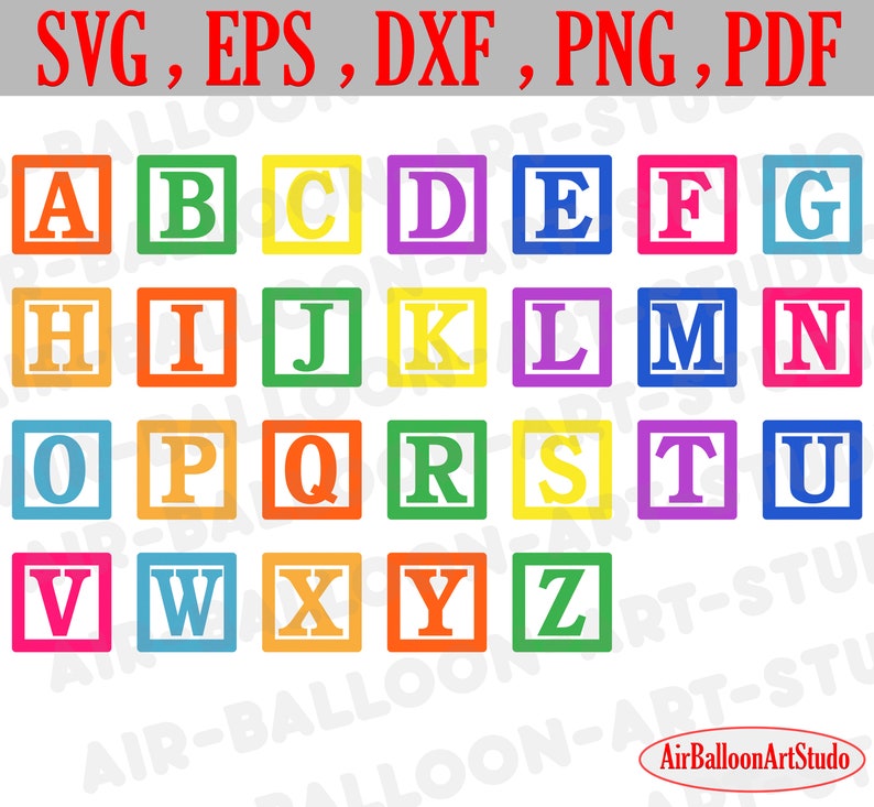 Download Blocks Alphabet SVG Cut File Letters Blocks Svg Blocks ...