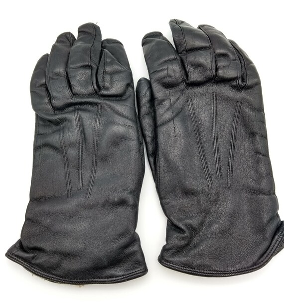 dents ladies black leather gloves