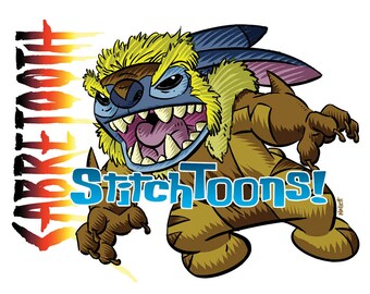 Stitch as Marvel's Sabretooth