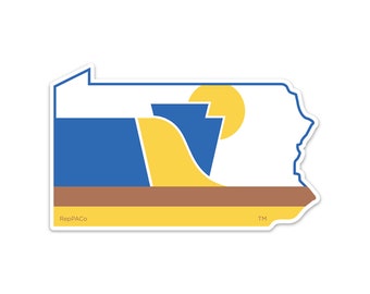 Heart Roots Native Proud Pennsylvania Home State Vinyl Decal Sticker