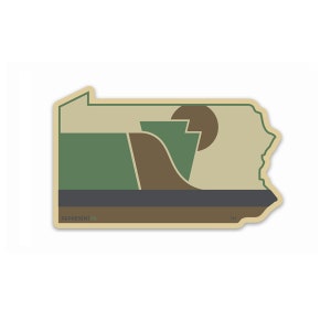 Pennsylvania Sticker | PA State Sticker | Pennsylvania Decal | Pennsylvania Decor | Car Sticker | Laptop Planner Sticker | Camo Sticker