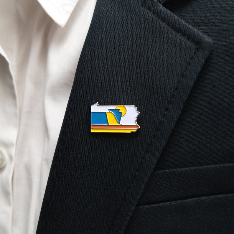 Lapel Pin Enamel Pin Hat Pin Pennsylvania Pin PA State Pin Pennsylvania Decor Backpack Pin