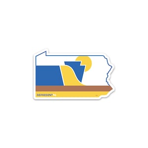 Pennsylvania Sticker | PA State Sticker | Pennsylvania Decal | Pennsylvania Decor | Car Sticker | Laptop Planner Sticker | Water Bottle