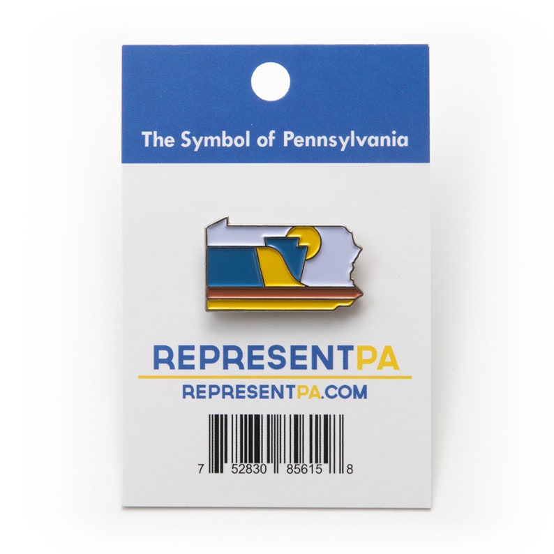 Lapel Pin Enamel Pin Hat Pin Pennsylvania Pin PA State Pin Pennsylvania Decor Backpack Pin