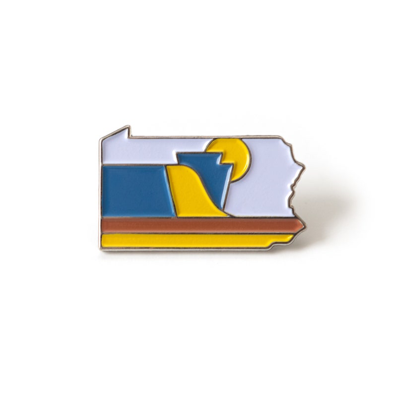 Lapel Pin Enamel Pin Hat Pin Pennsylvania Pin PA State Pin Pennsylvania Decor Backpack Pin
