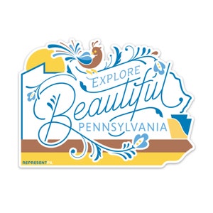 Pennsylvania Sticker | Explore Beautiful Pennsylvania Sticker | Pennsylvania Decor | Car Sticker | Laptop Sticker | Planner Sticker