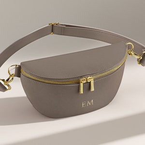 Personalisierte Gürteltasche - 3-in-1 Kunstleder Gürteltasche, Monogramm Crossbody Geschenk für Sie