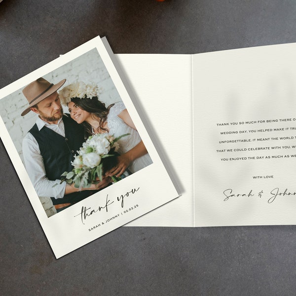 Photo Thank You Card, Wedding Thank Yous, Photo Thank You, Order Thank You Cards, Wedding Thankyous, Photo Thank U Cards, Photo Thank