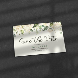 Sparen Sie das Datum, Save The Date Card, Hochzeitskarte, Hochzeitseinladung, Personalisieren, Hochzeit, Sage, Karten, Mariage Champtre, einfach, rustikal