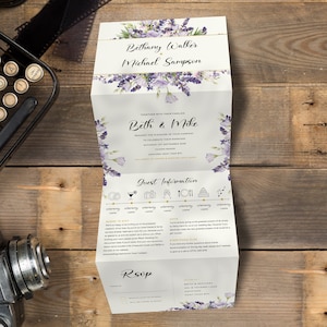 Wedding Invitation, Lavender, Purple