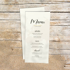 Strand Trouwmenu, Bruiloft Menu Kaarten, Menu's Voor Bruiloft, Bruiloftsontbijt, Drankjes Menu, Voedsel Menu, Bruiloftsreceptie, Bruiloftsdiner