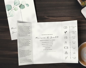 WEDDING INVITATION | Eucalyptus | Eucalyptus wedding