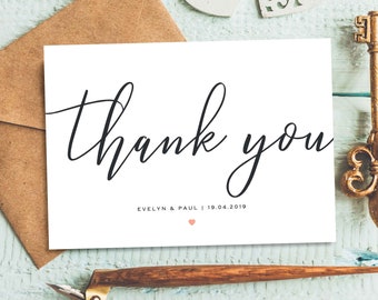 business thank you cards etsy