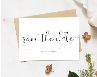 Diy Save The Date Etsy