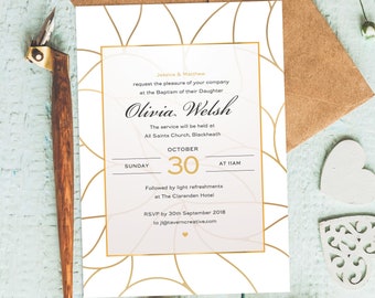 christening invitation boy baptism