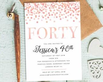 pink invitations etsy