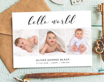 hello my name is etsy announcement for baby
