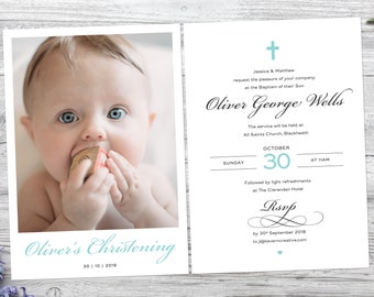 christening invitation etsy