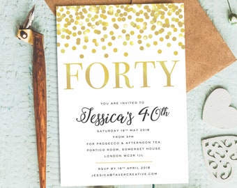 confetti invitation etsy