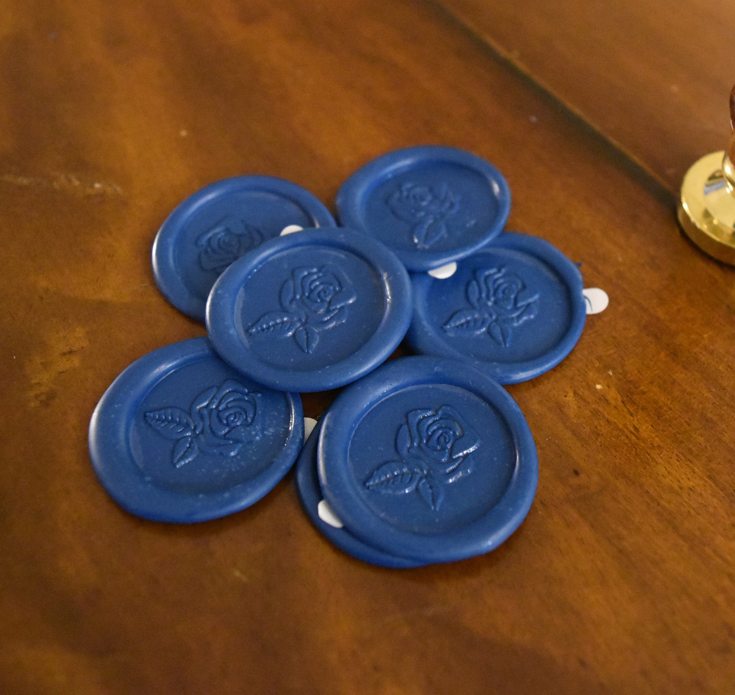 Blue Wax Seal Navy Wax Seals Royal Blue Envelope Seals Etsy