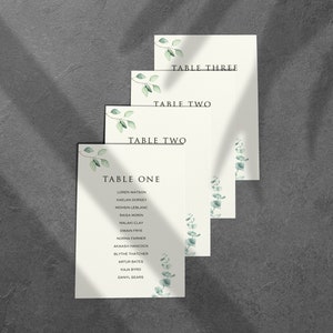 Cartes de plan de salle | Pomme Argyle | Mariage vert sauge