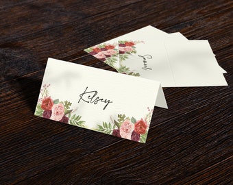 Place Card, Personalised Place Cards, Place Cards, Place Names, Place Cards Wedding, Place Settings, Table Setting, Seating Cards, Flora