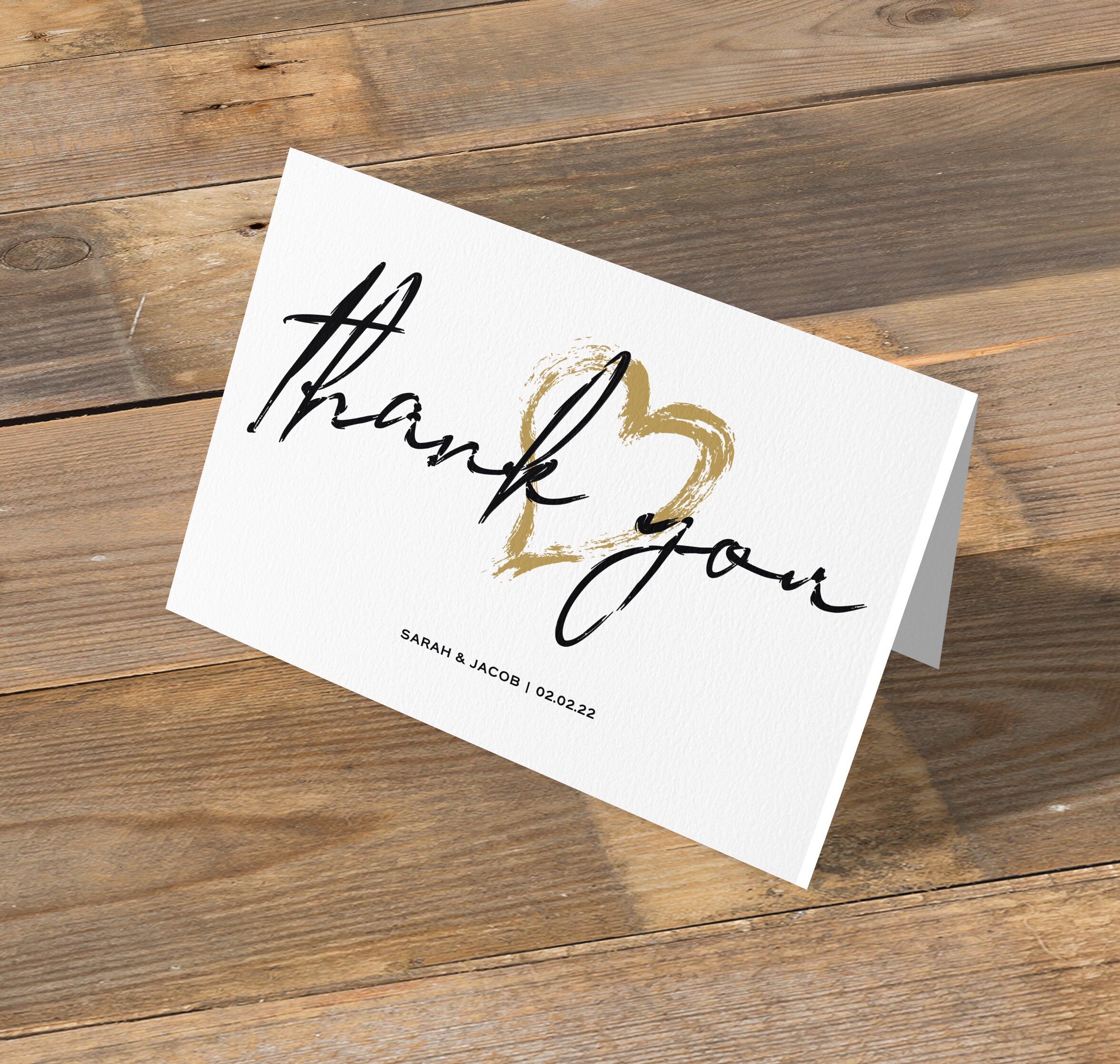 Greeting Cards Paper Thank You Cards Personalised Wedding Thank You