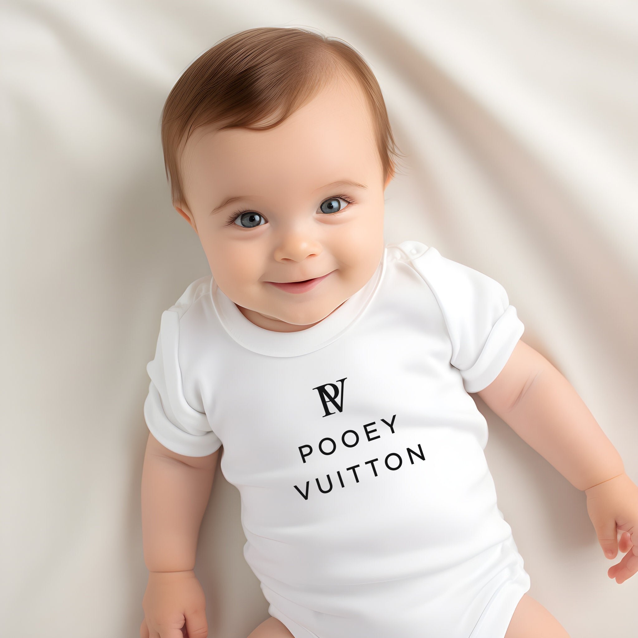 Pink LV Designer Inspired Onesie