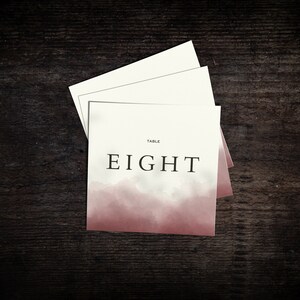 TABLE NUMBERS | Burgundy Watercolour | Wedding Table Number | Table Number Wedding | Wedding Table Number Cards