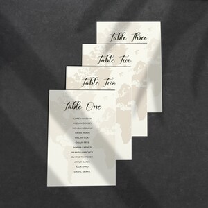 Cartes de plan de salle | Destination | Mariage à destination