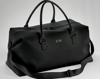 Personalised His and Hers Black Grey Matching Weekender Bag Holdall Hand Luggage Honeymoon Hospital Bag Changing Bag Wedding Gift Etsy