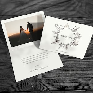 Foto-Dankeskarte, Hochzeit Dankeschön, Foto-Dankeschön, Bestell-Dankeschön-Karten, Hochzeit-Dankeschöns, Foto-Dankes-U-Karten, Foto-Dankeschön