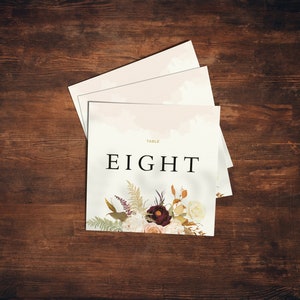 TABLE NUMBERS | Potpourri | Wedding Table Number | Table Number Wedding | Wedding Table Number Cards