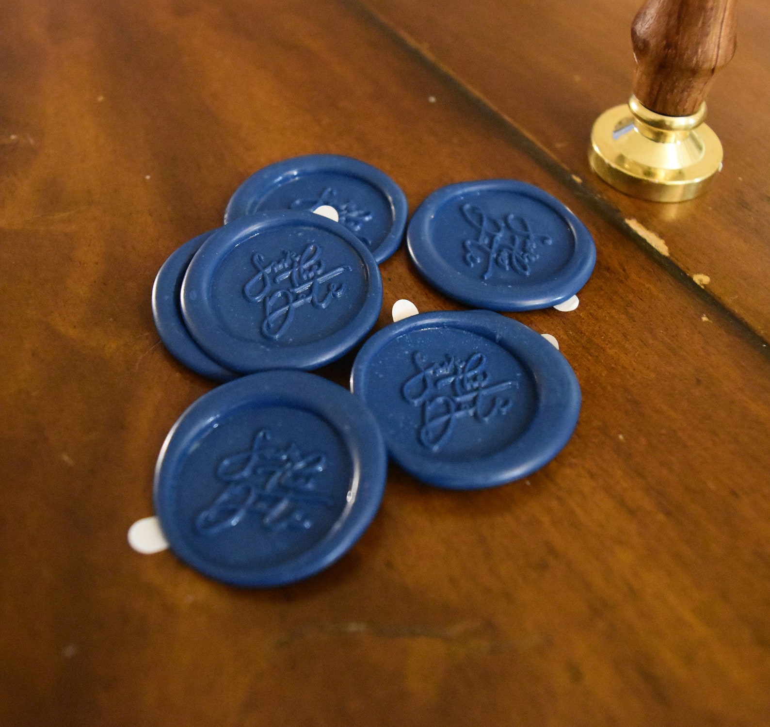 Blue Wax Seal Navy Wax Seals Royal Blue Envelope Seals Etsy UK