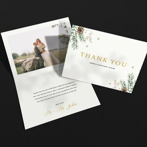 Weihnachten Hochzeit Dankeskarten, Hochzeit Dankeskarten mit Foto, Hochzeit Dankeschön, Hochzeit Dankeskarten, für Hochzeit