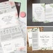 Wedding Invitation, Invites, Invitation Set, Invitation Cards, Gatefold, Concertina, Tri Fold, Reception, Evening, Personalised, Greenery XX