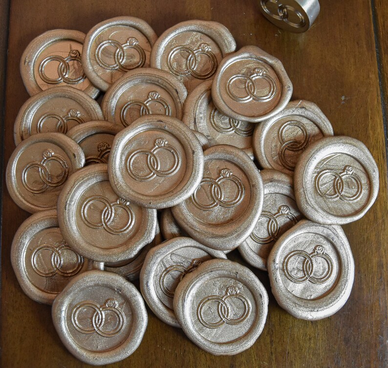 Gold Wax Seal Self Adhesive Wax Seal Wax Seal Stickers Rose Etsy UK