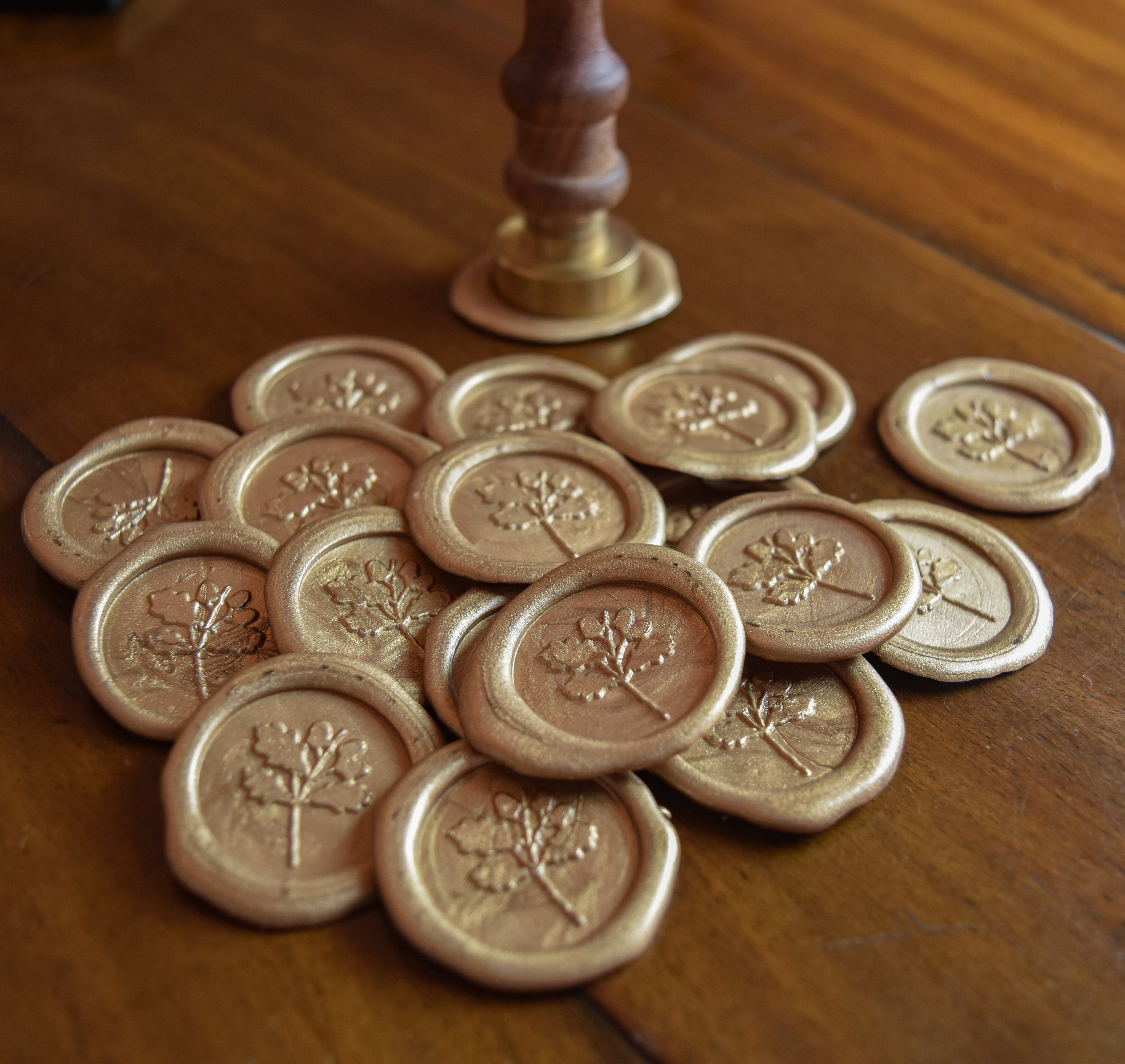 Gold Wax Seal Self Adhesive Wax Seal Wax Seal Stickers Rose Etsy