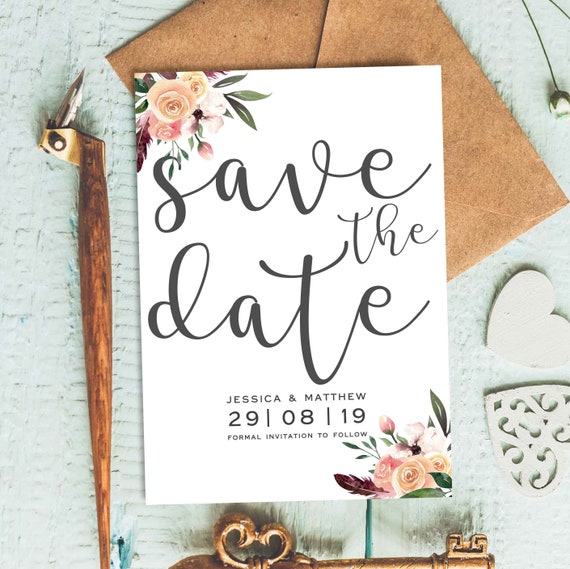 Birthday Save The Date Cards Card Design Template